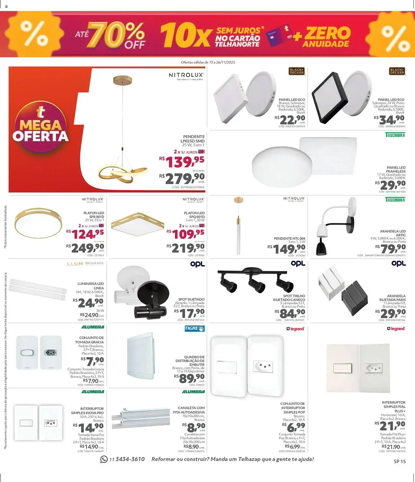 Encarte de Catálogo Telhanorte 13 de novembro até 27 de novembro 2025 - Pagina 15