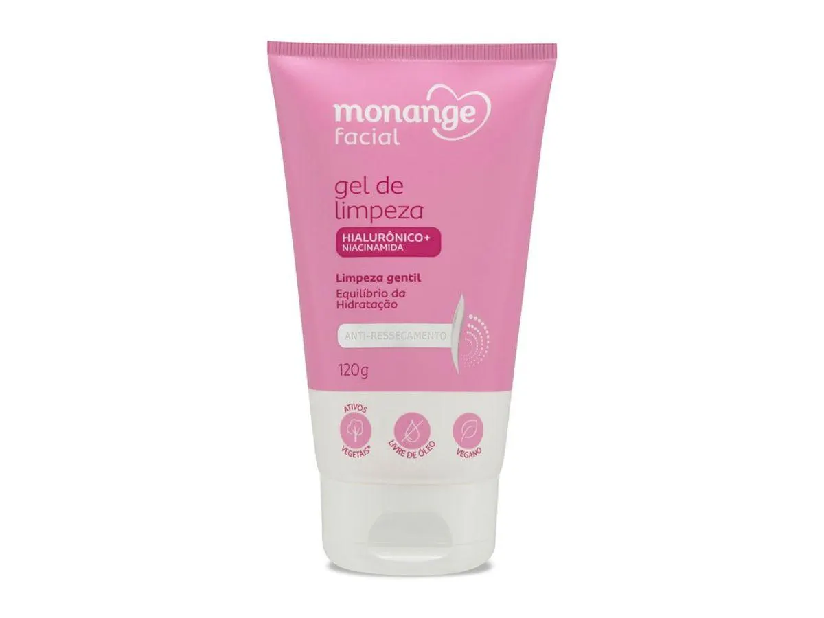 Gel de Limpeza Monange Facial Anti-Ressecamento 120g