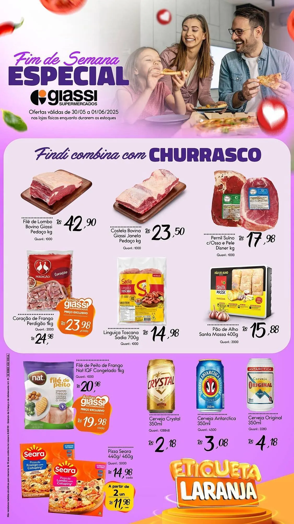 Encarte de Catálogo Giassi Supermercados 30 de maio até 1 de junho 2025 - Pagina 1