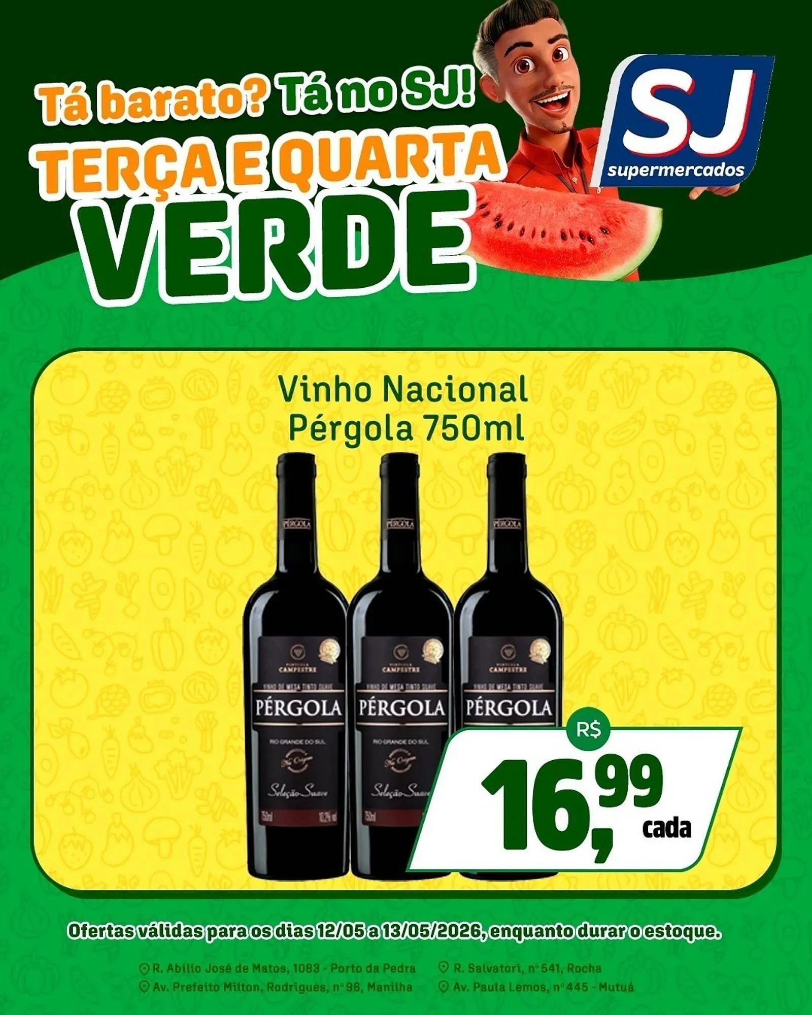 Encarte de Encarte Sj Supermercados 12 de maio até 13 de maio 2026 - Pagina 8