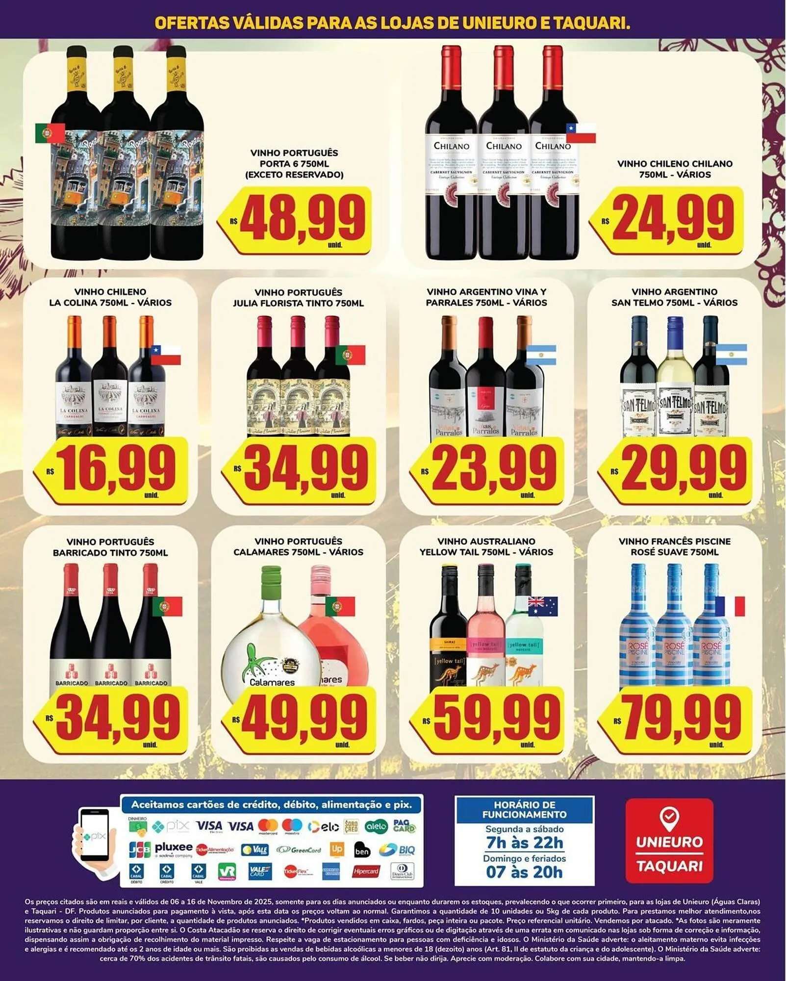 Encarte de Tabloide Costa Atacadão 6 de novembro até 16 de novembro 2025 - Pagina 1