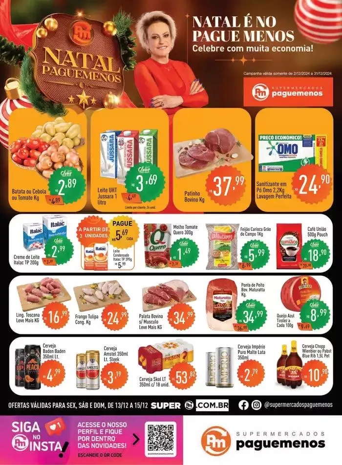 Encarte de Natal Pague Menos 13 de dezembro até 31 de dezembro 2024 - Pagina 1
