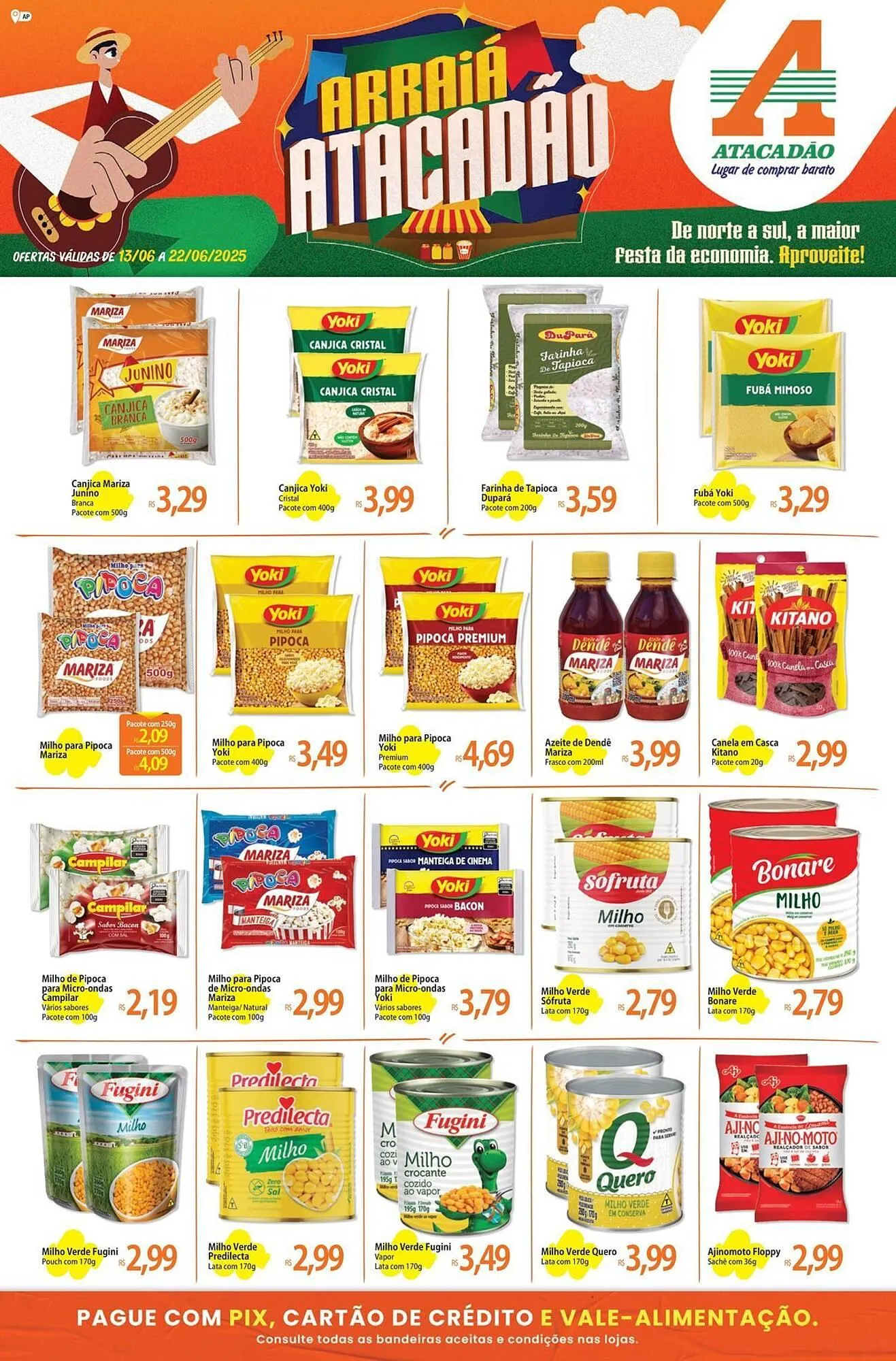 Encarte de Catálogo Atacadão 13 de junho até 22 de junho 2025 - Pagina 1