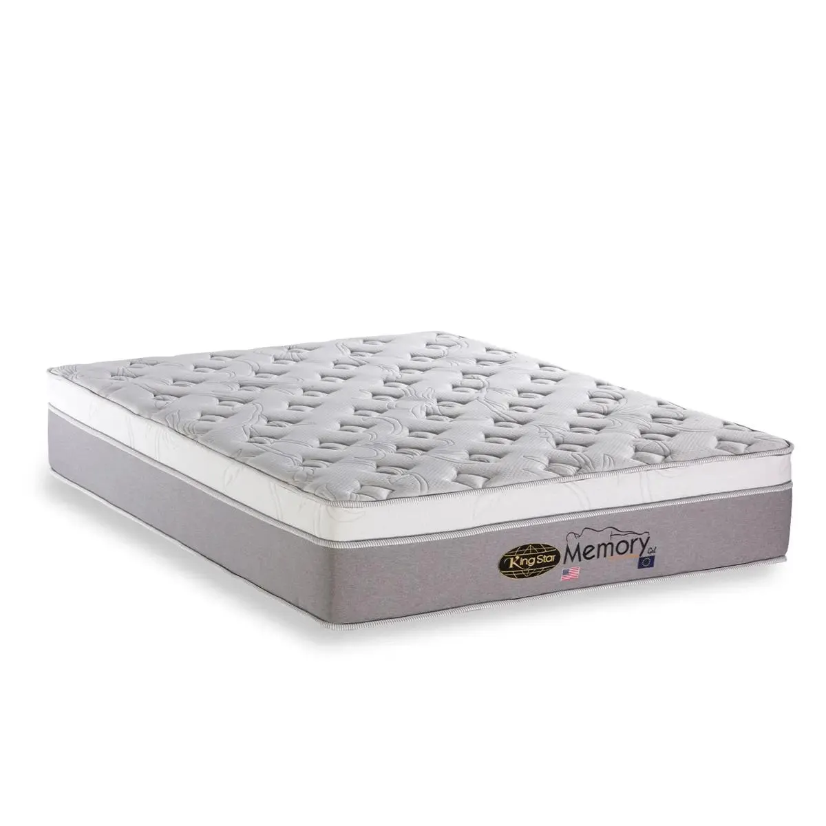 Colchão King Star Conforto Intermediário Molas Ensacadas Memory Gel