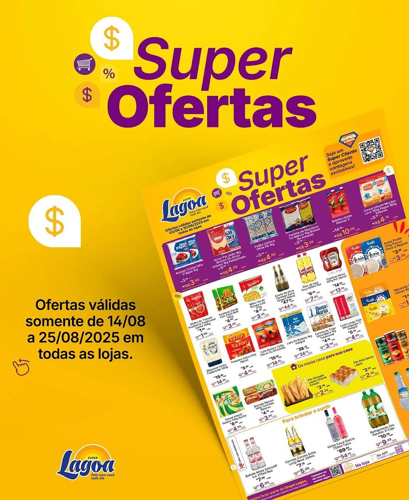 Encarte de Catálogo Super Lagoa 14 de agosto até 25 de agosto 2025 - Pagina 1
