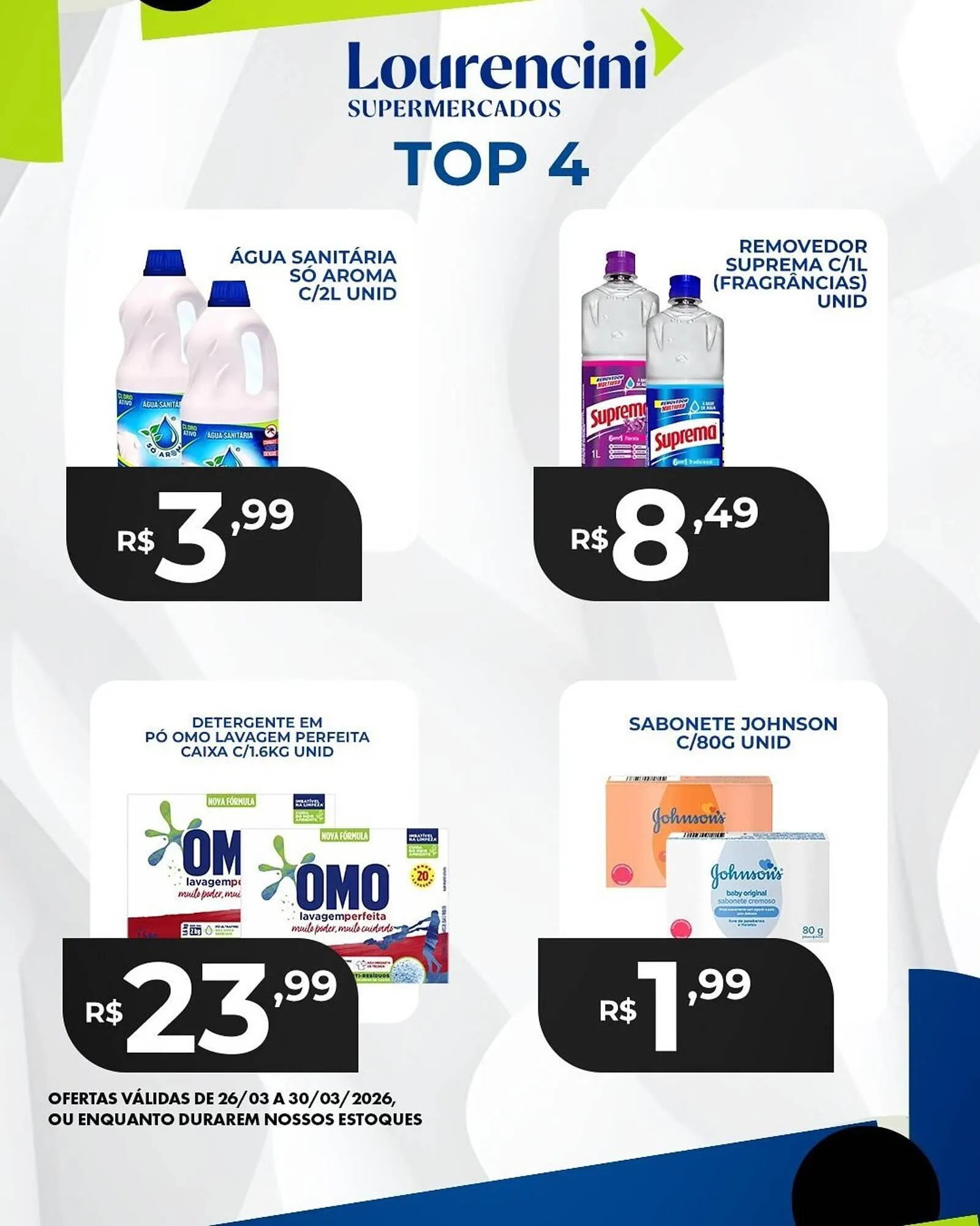 Encarte de Catálogo Lourencini Supermercados 27 de março até 30 de março 2026 - Pagina 1