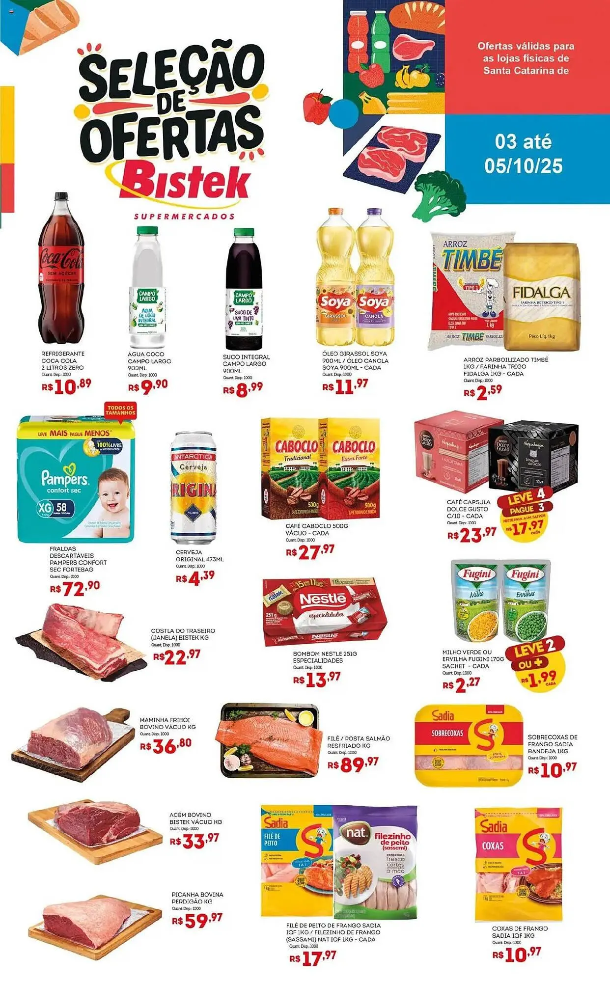 Encarte de Encarte Bistek Supermercados 3 de outubro até 5 de outubro 2025 - Pagina 1