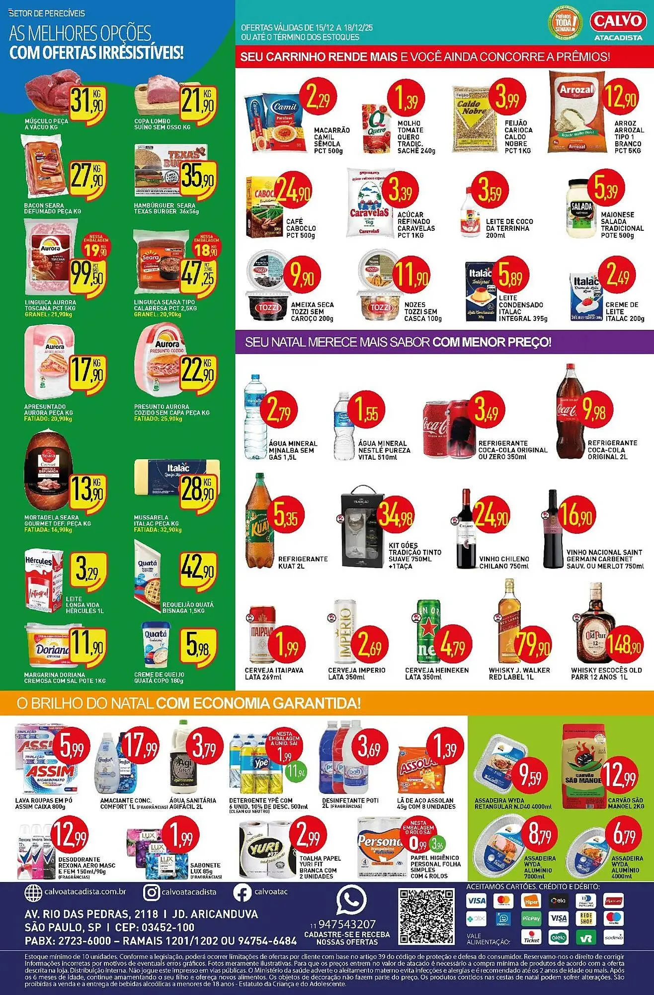 Encarte de Folheto Calvo Atacadista 15 de dezembro até 18 de dezembro 2025 - Pagina 2