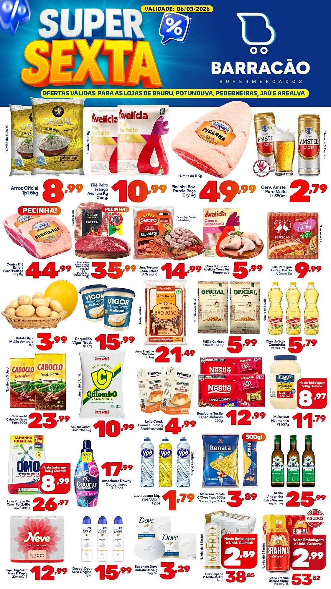 Encarte de Catálogo Barracão Supermercado 6 de março até 6 de março 2026 - Pagina 1