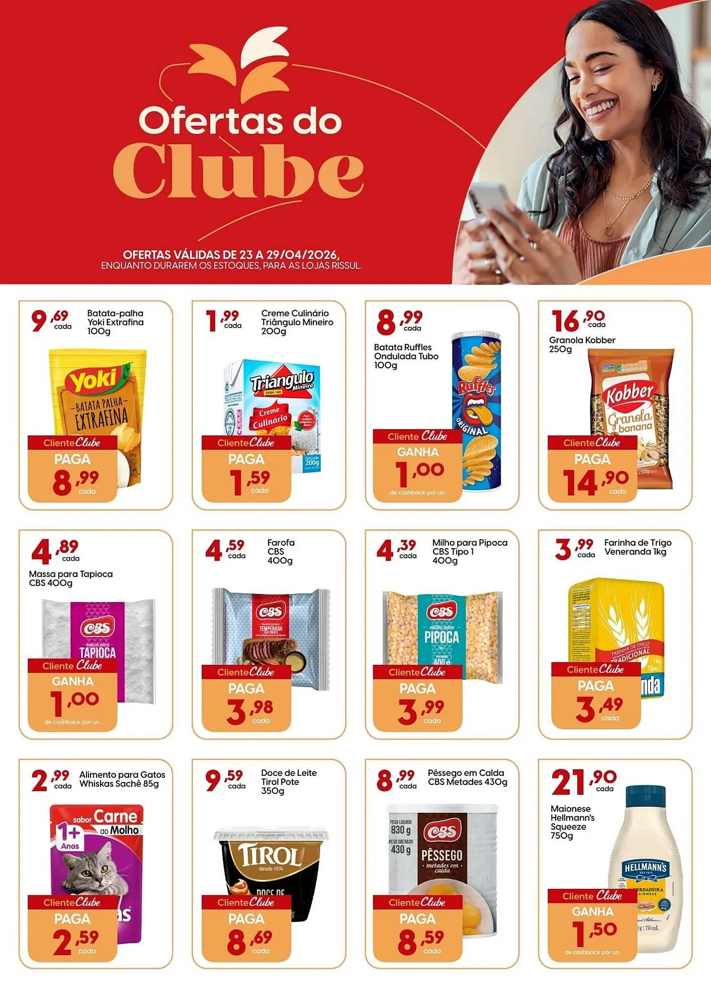 Encarte de Catálogo Supper Rissul 23 de abril até 29 de abril 2026 - Pagina 1