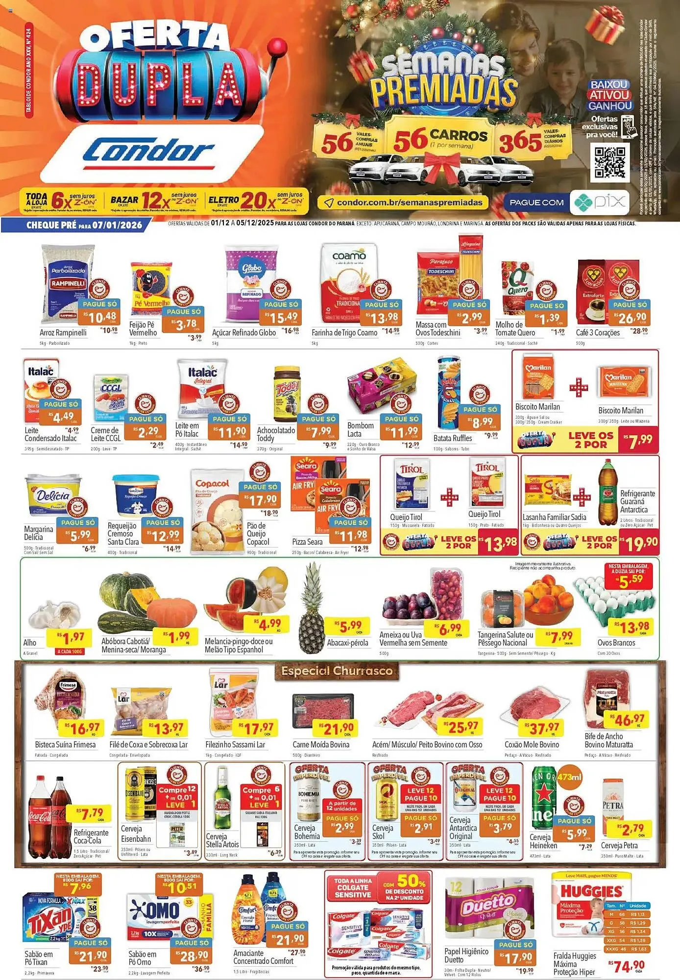 Encarte de Catálogo Supermercados Condor 1 de dezembro até 5 de dezembro 2025 - Pagina 1