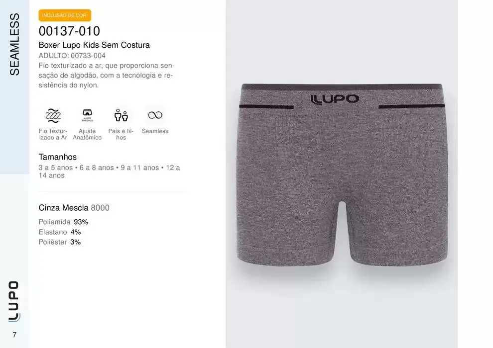 Encarte de Catálogo Underwear Kids 27 de fevereiro até 30 de junho 2025 - Pagina 7