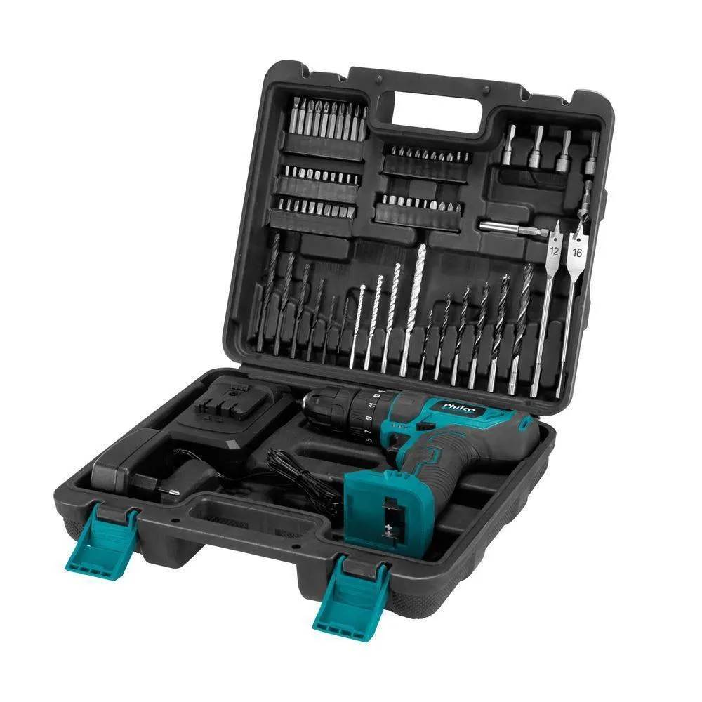 Parafusadeira E Furadeira Impacto Philco Bateria 21V Ppf21mf - Bivolt