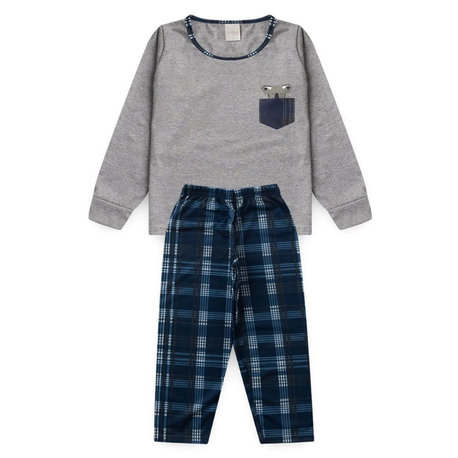 Pijama Menino Longo Xadrez