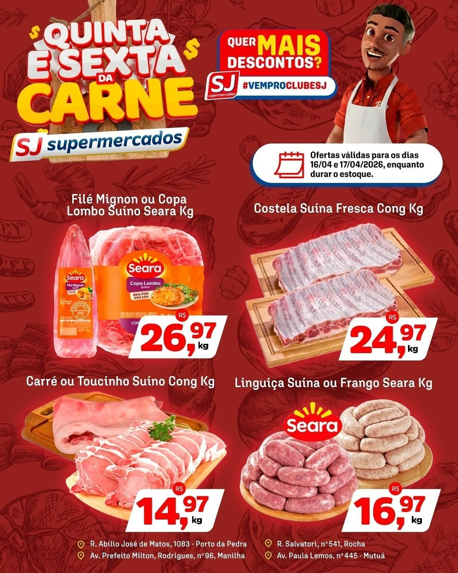 Encarte de Encarte Sj Supermercados 16 de abril até 17 de abril 2026 - Pagina 4