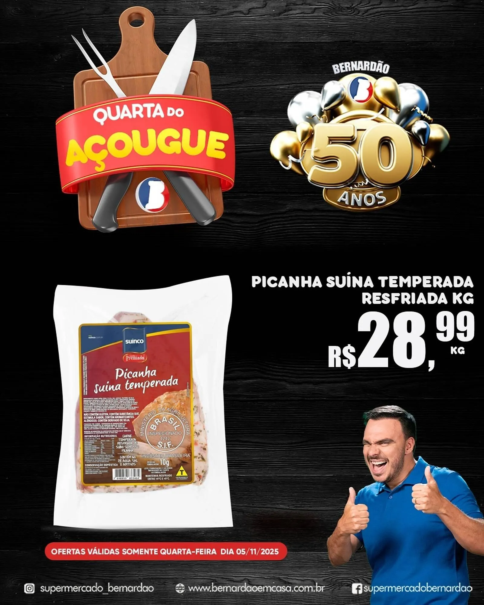 Encarte de Catálogo Supermercado Bernardão 5 de novembro até 5 de novembro 2025 - Pagina 3
