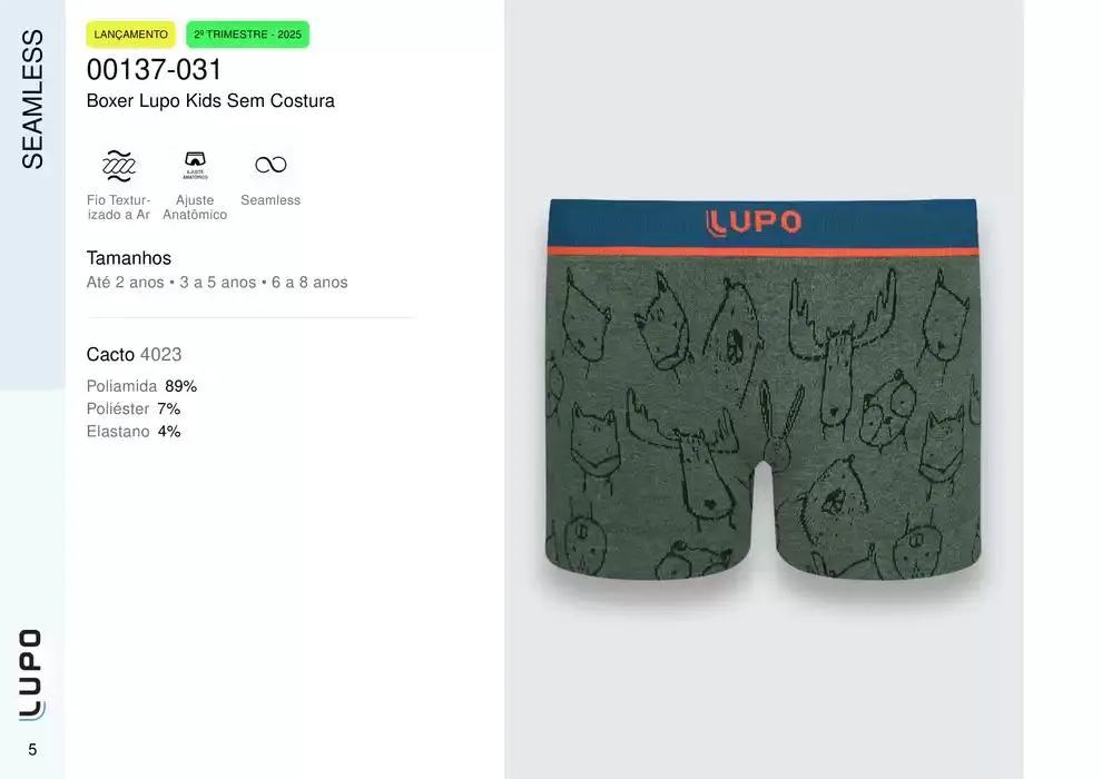 Encarte de Catálogo Underwear Kids 27 de fevereiro até 30 de junho 2025 - Pagina 5