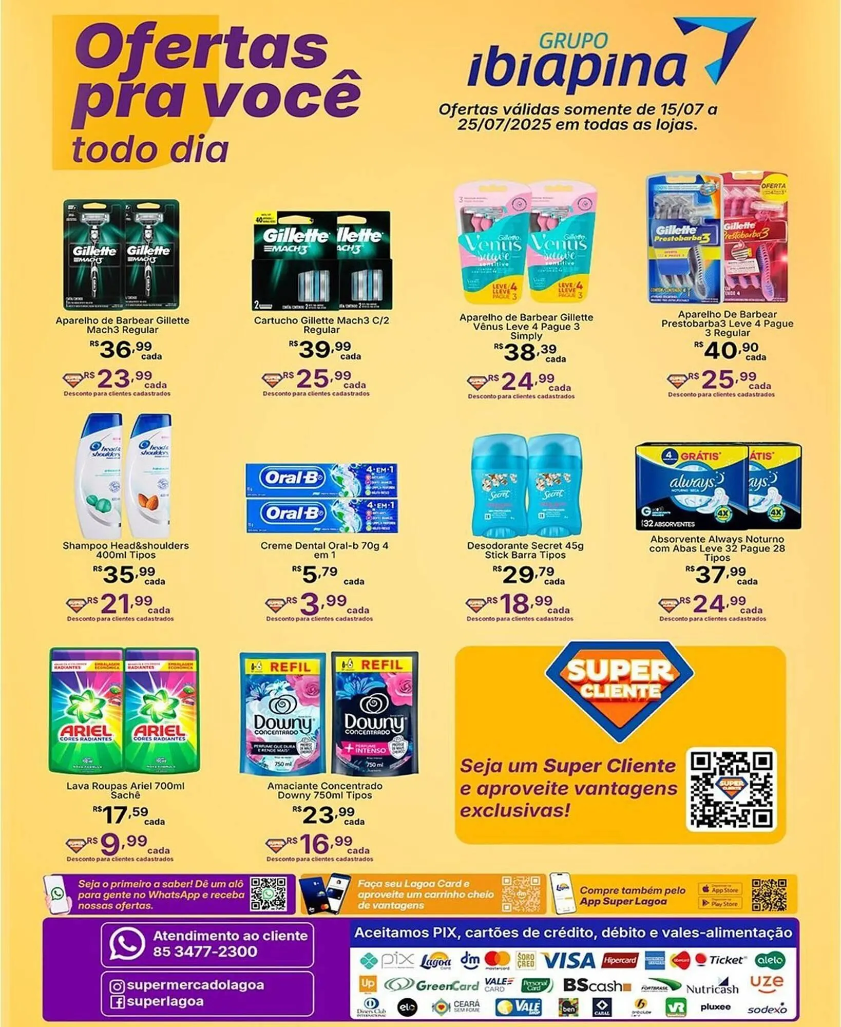 Encarte de Catálogo Super Lagoa 15 de julho até 25 de julho 2025 - Pagina 1