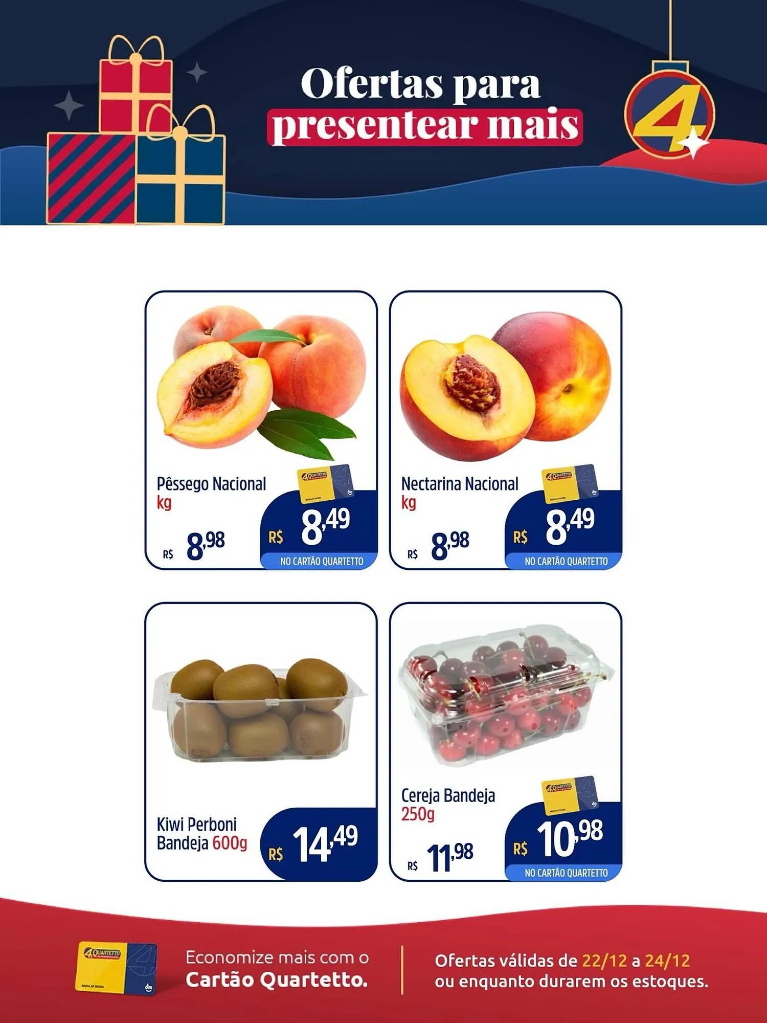 Encarte de Catálogo Quartetto Supermercados 22 de dezembro até 24 de dezembro 2025 - Pagina 4