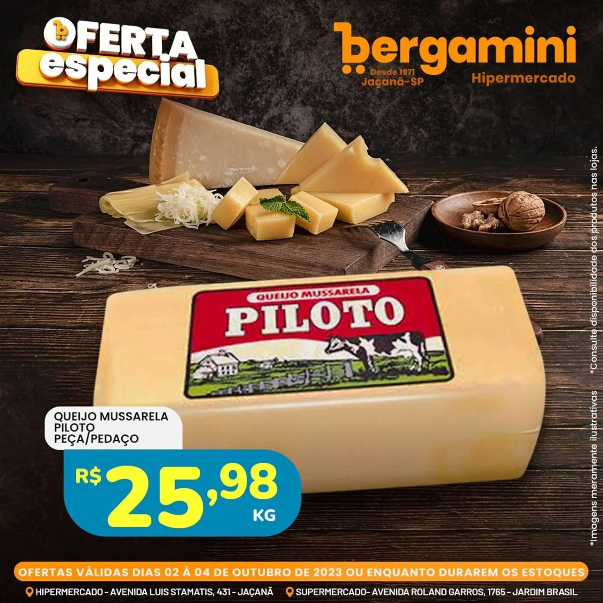 Encarte de Catálogo Supermercado Bergamini 3 de outubro até 4 de outubro 2023 - Pagina 1