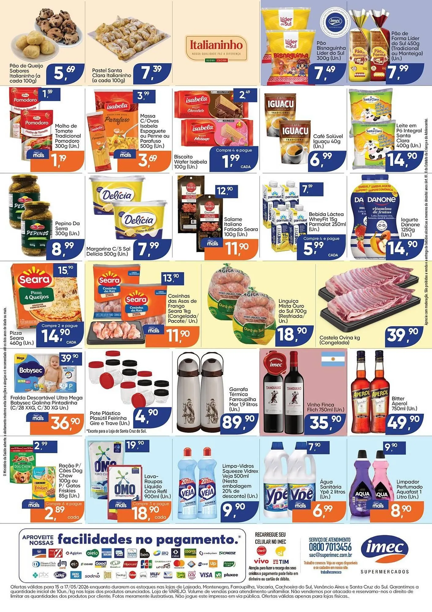 Encarte de Catálogo Imec Supermercados 15 de maio até 17 de maio 2026 - Pagina 2