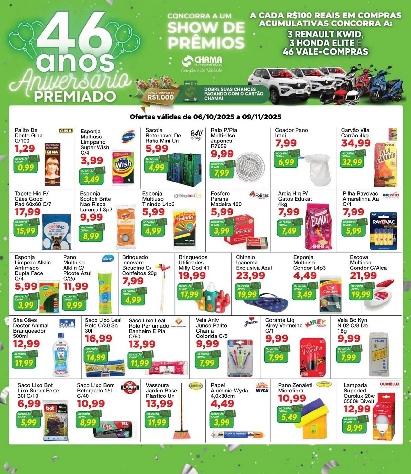 Encarte de Catálogo Chama Supermercados 6 de outubro até 9 de novembro 2025 - Pagina 25