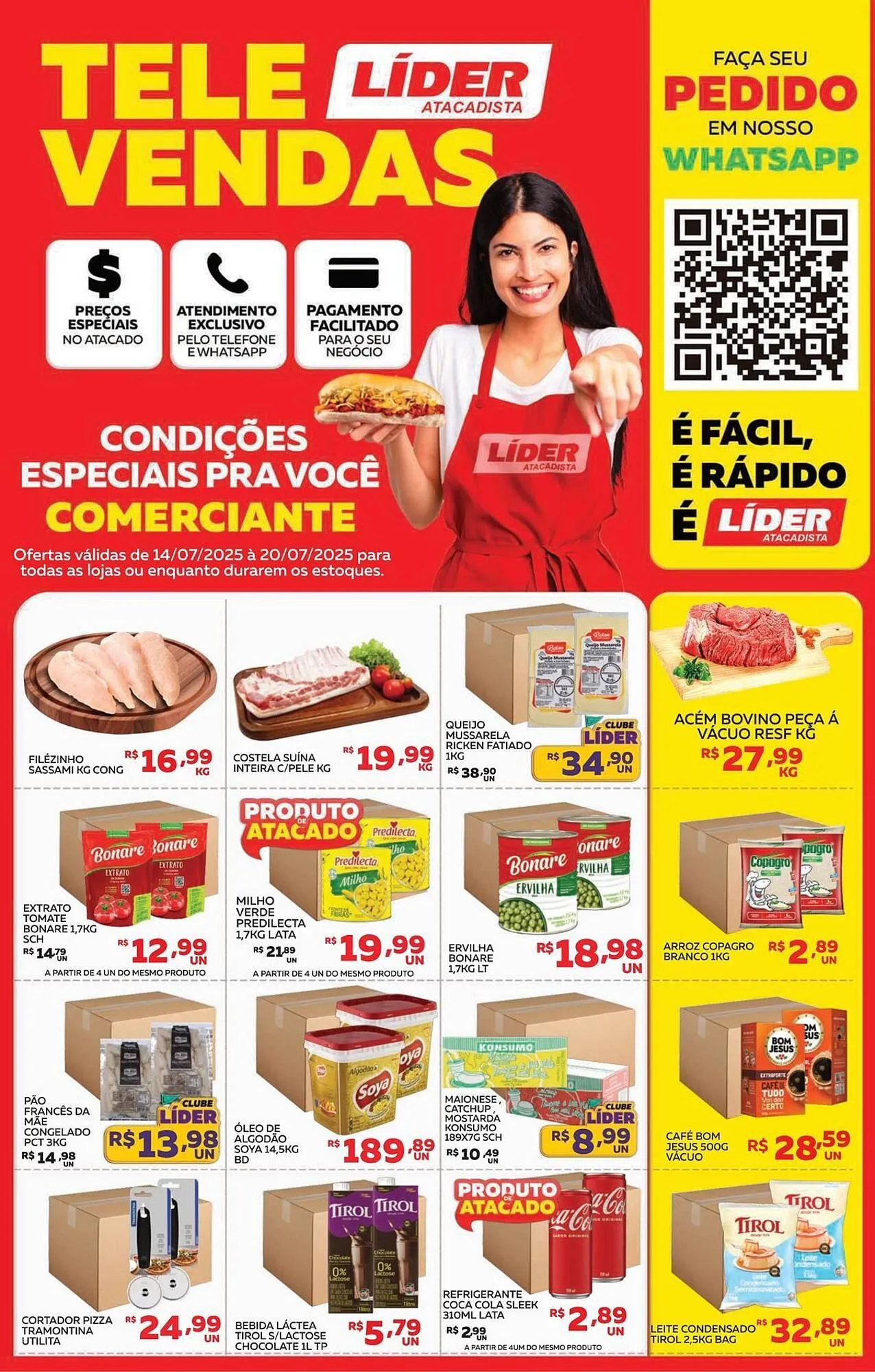 Encarte de Catálogo Lider Atacadista 14 de julho até 20 de julho 2025 - Pagina 1