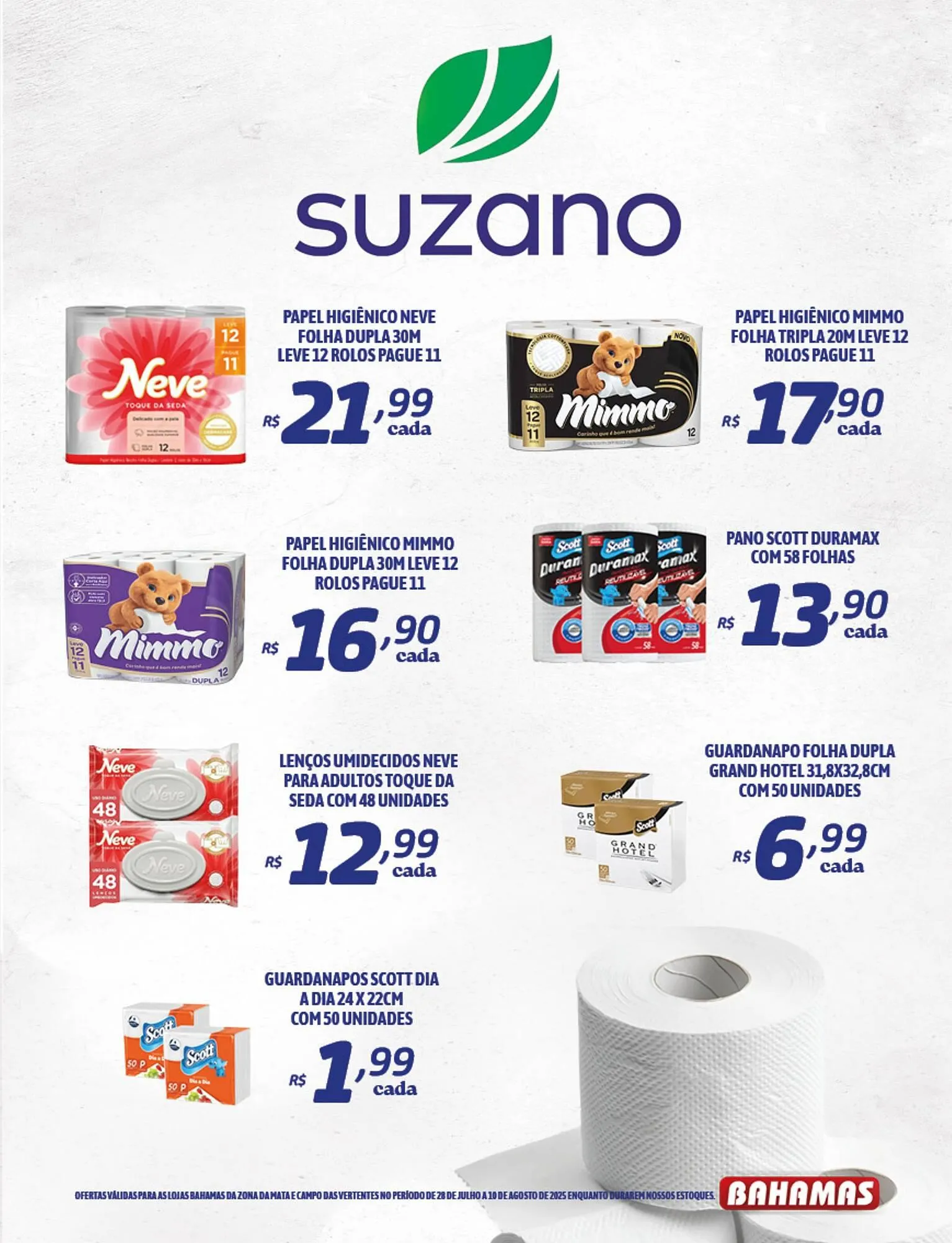 Encarte de Catálogo Bahamas Supermercados 28 de julho até 10 de agosto 2025 - Pagina 11