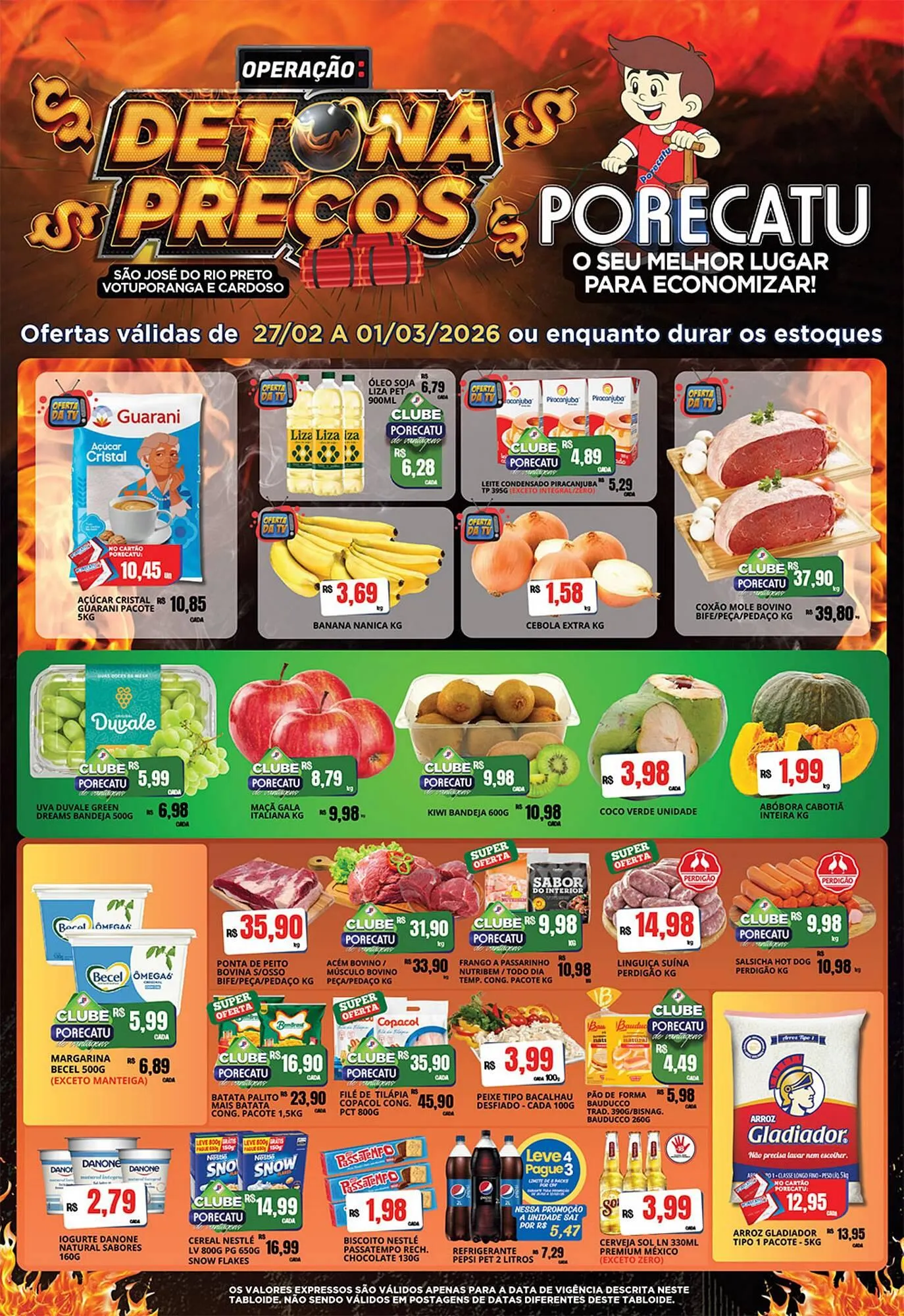 Encarte de Catálogo Supermercado Porecatu 27 de fevereiro até 1 de março 2026 - Pagina 2