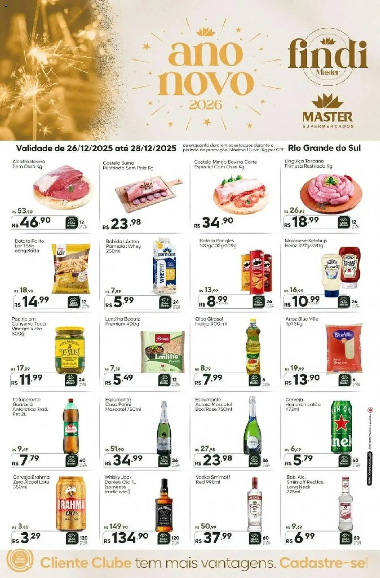 Encarte de Folheto Master Supermercados 26 de dezembro até 28 de dezembro 2025 - Pagina 1