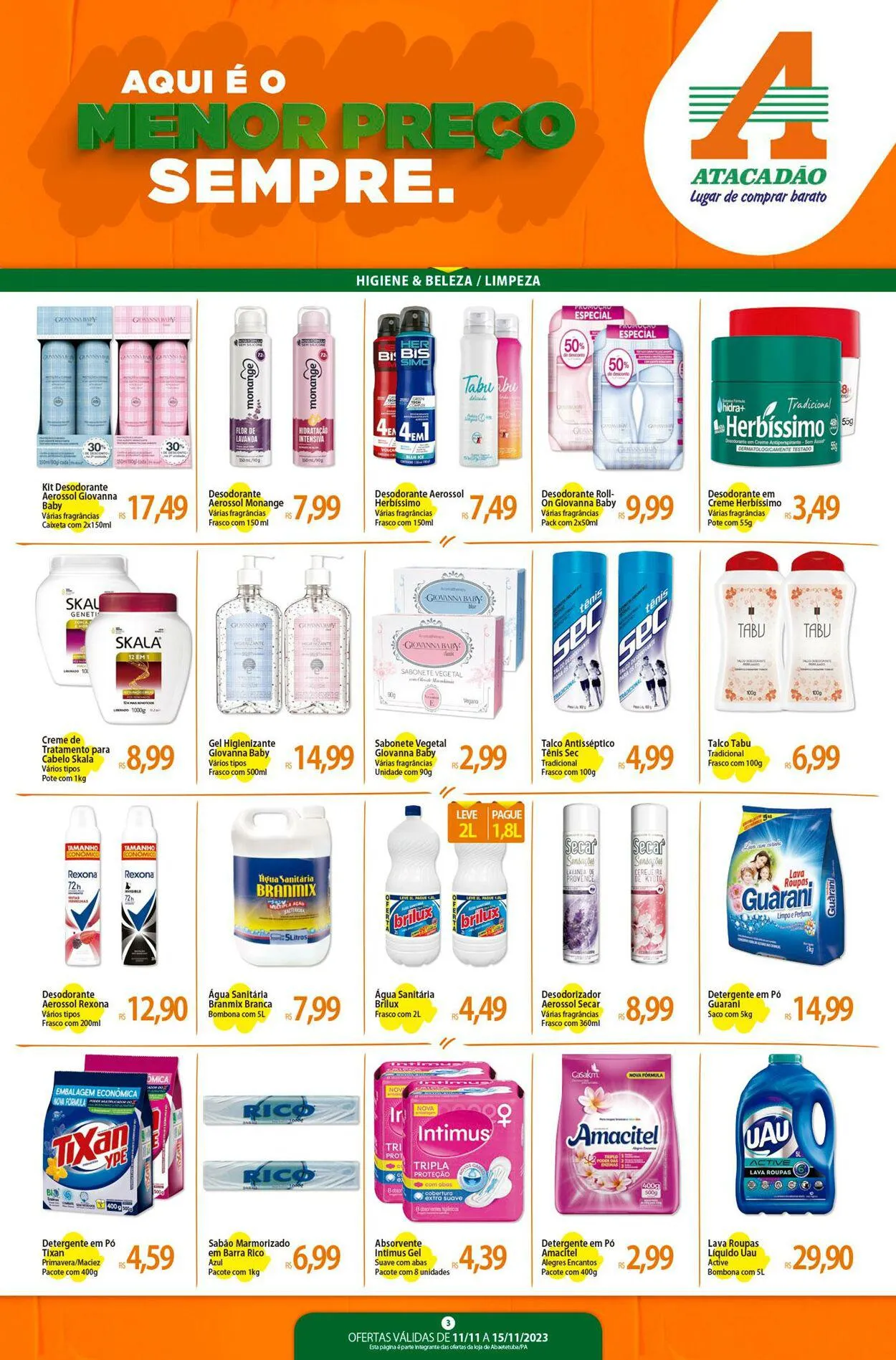 Encarte de Atacadão - PA - Abaetetuba 11 de novembro até 15 de novembro 2023 - Pagina 3