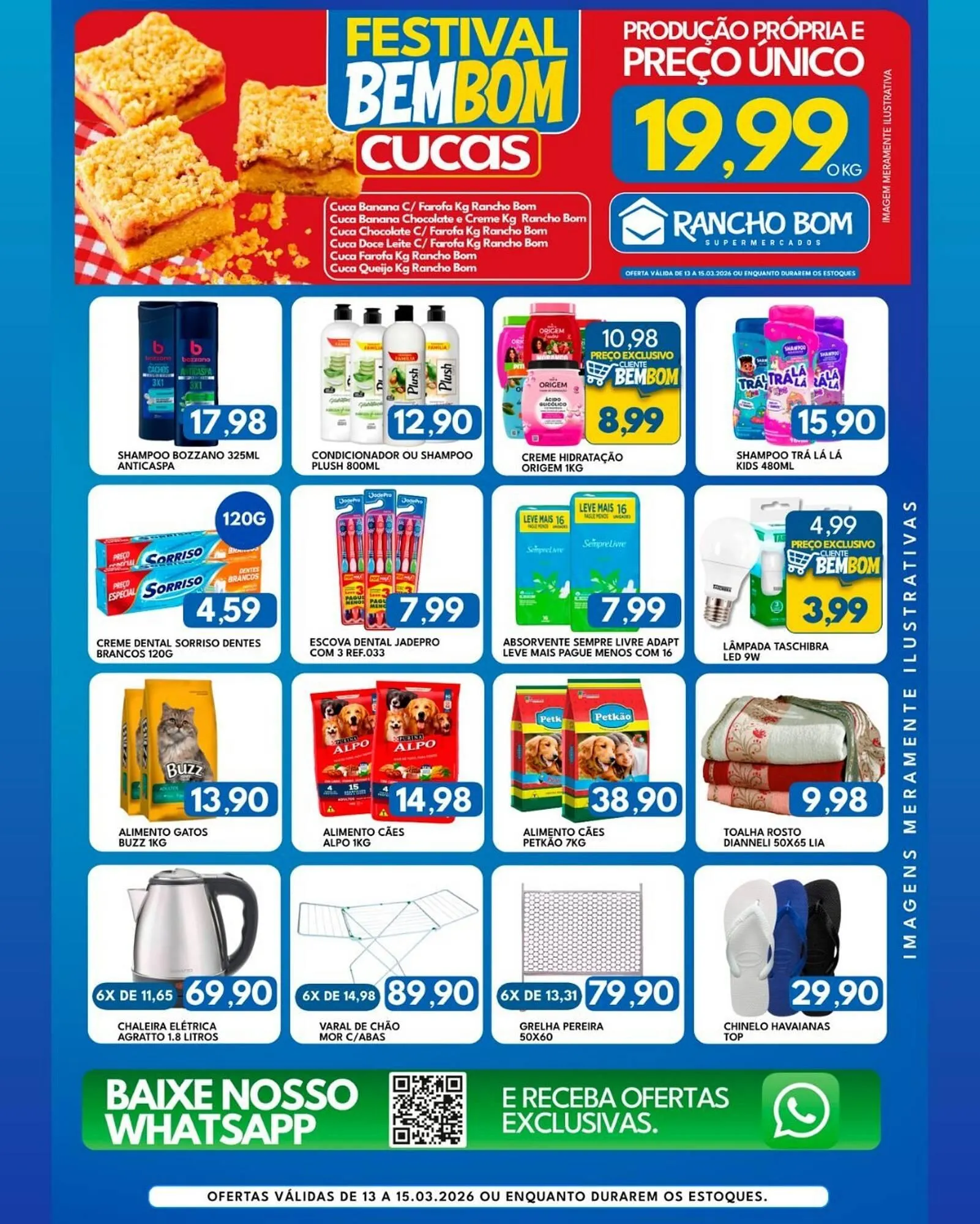Encarte de Catálogo Rancho Bom Supermercados 13 de março até 15 de março 2026 - Pagina 3