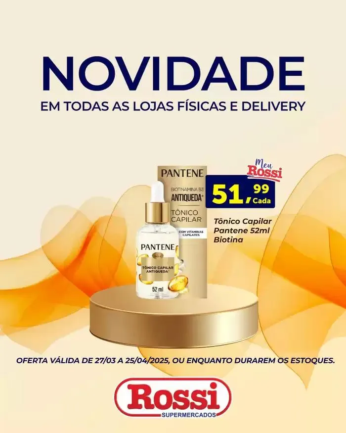 Encarte de Encarte Rossi Supermercados 27 de março até 25 de abril 2025 - Pagina 1