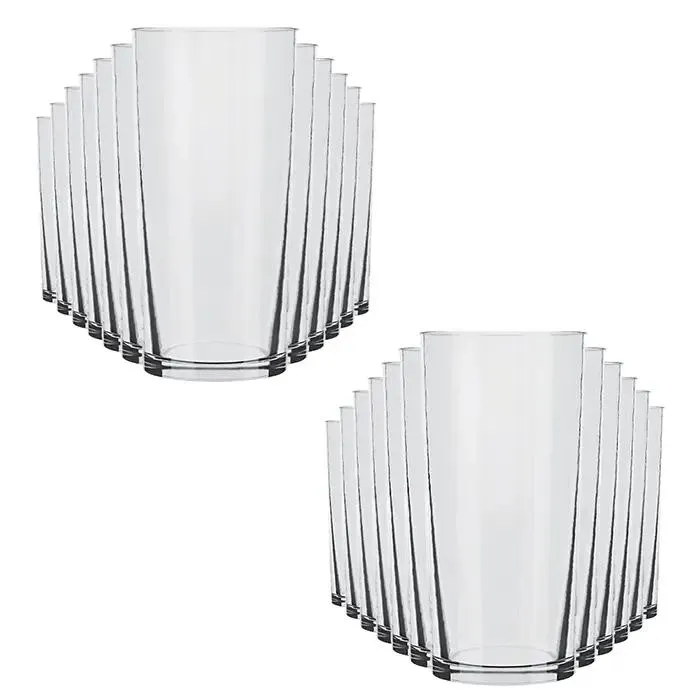 Jogo de Copos Long Drink Cylinder Nadir - 350ml com 24 peças