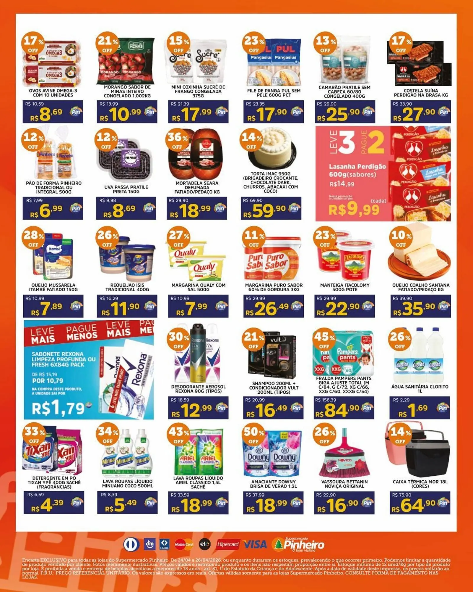 Encarte de Encarte Pinheiro Supermercado 24 de abril até 26 de abril 2026 - Pagina 5