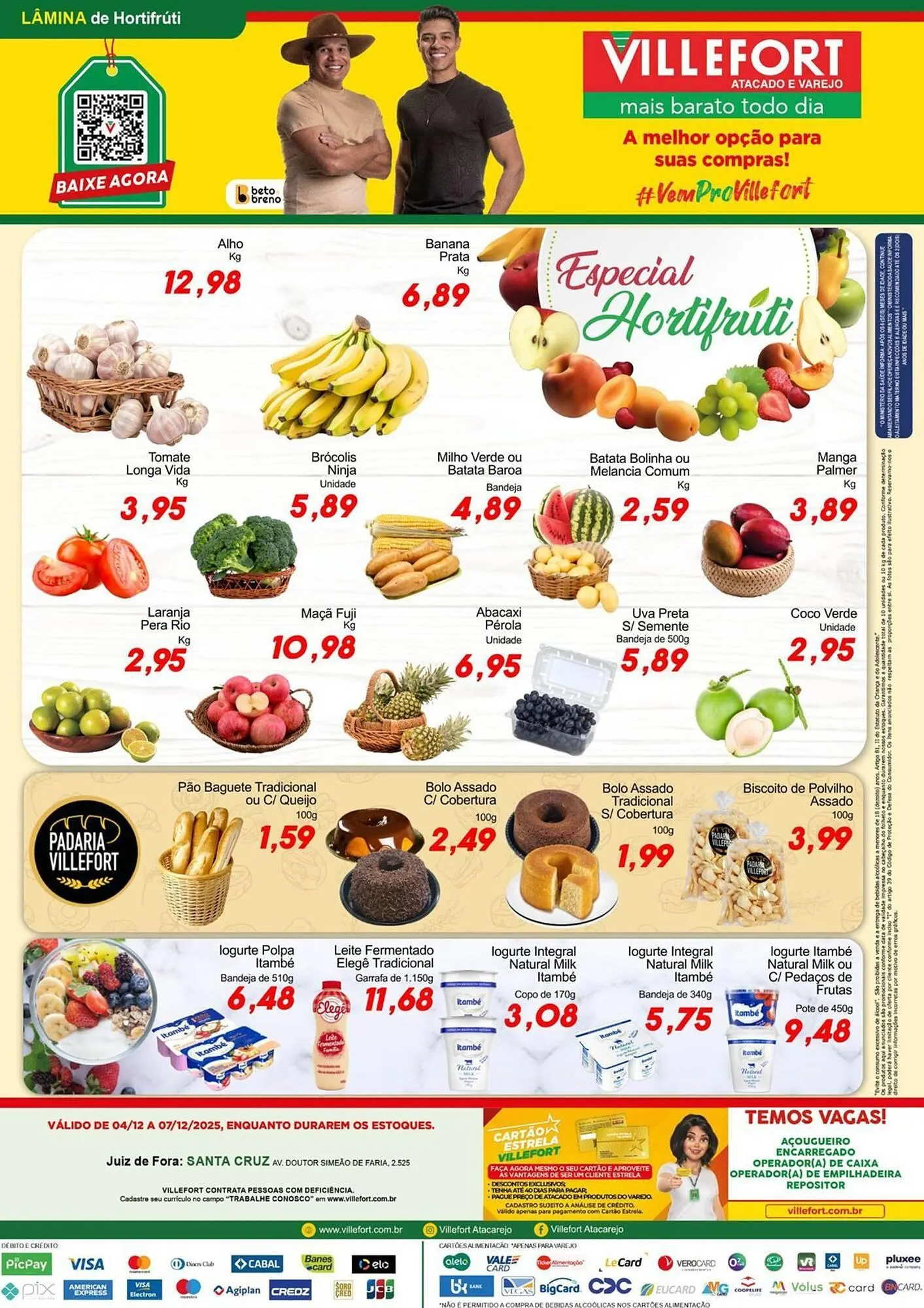 Encarte de Catálogo Villefort Atacadista 4 de dezembro até 7 de dezembro 2025 - Pagina 1