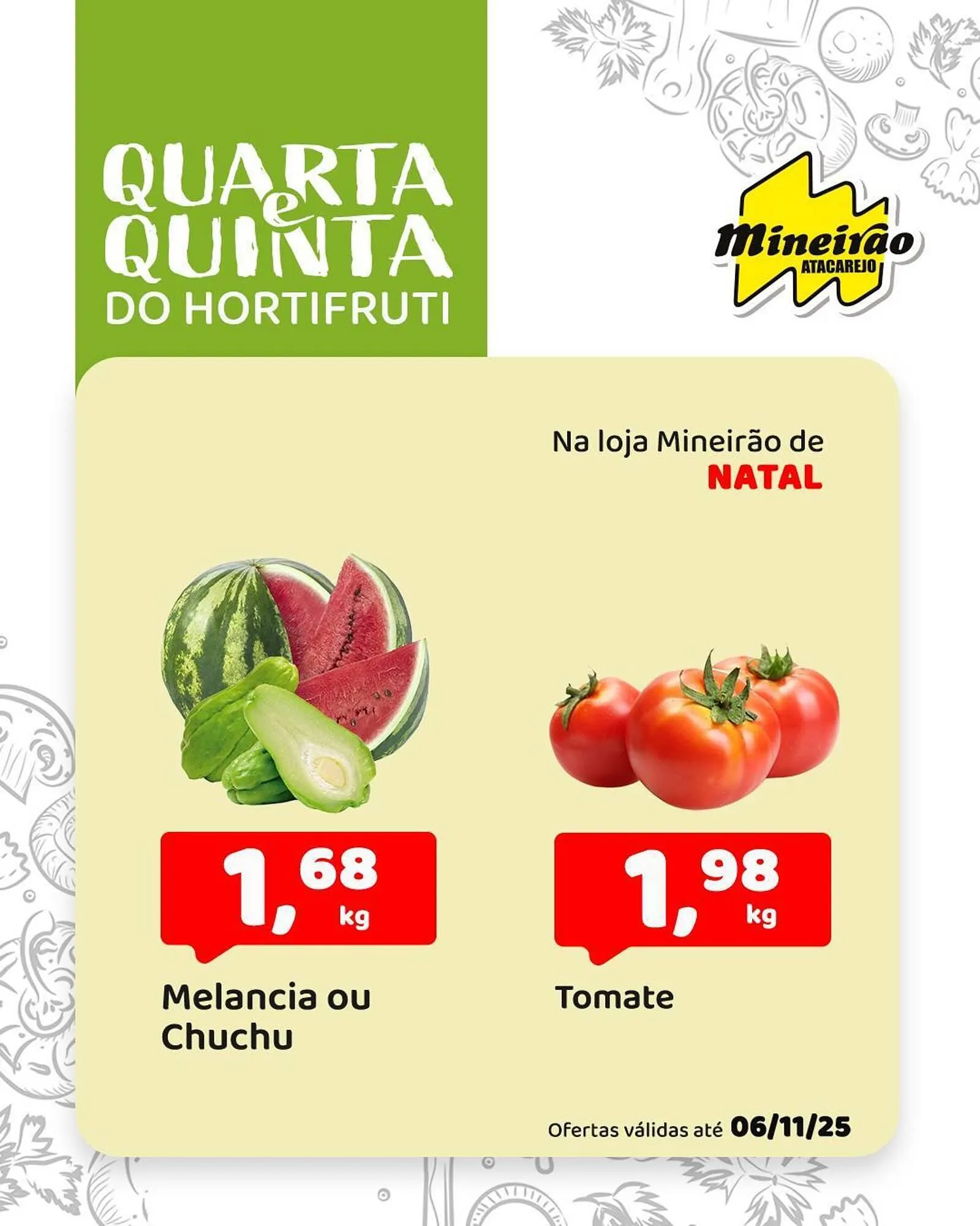 Encarte de Folheto Mineirão Atacarejo 5 de novembro até 6 de novembro 2025 - Pagina 1