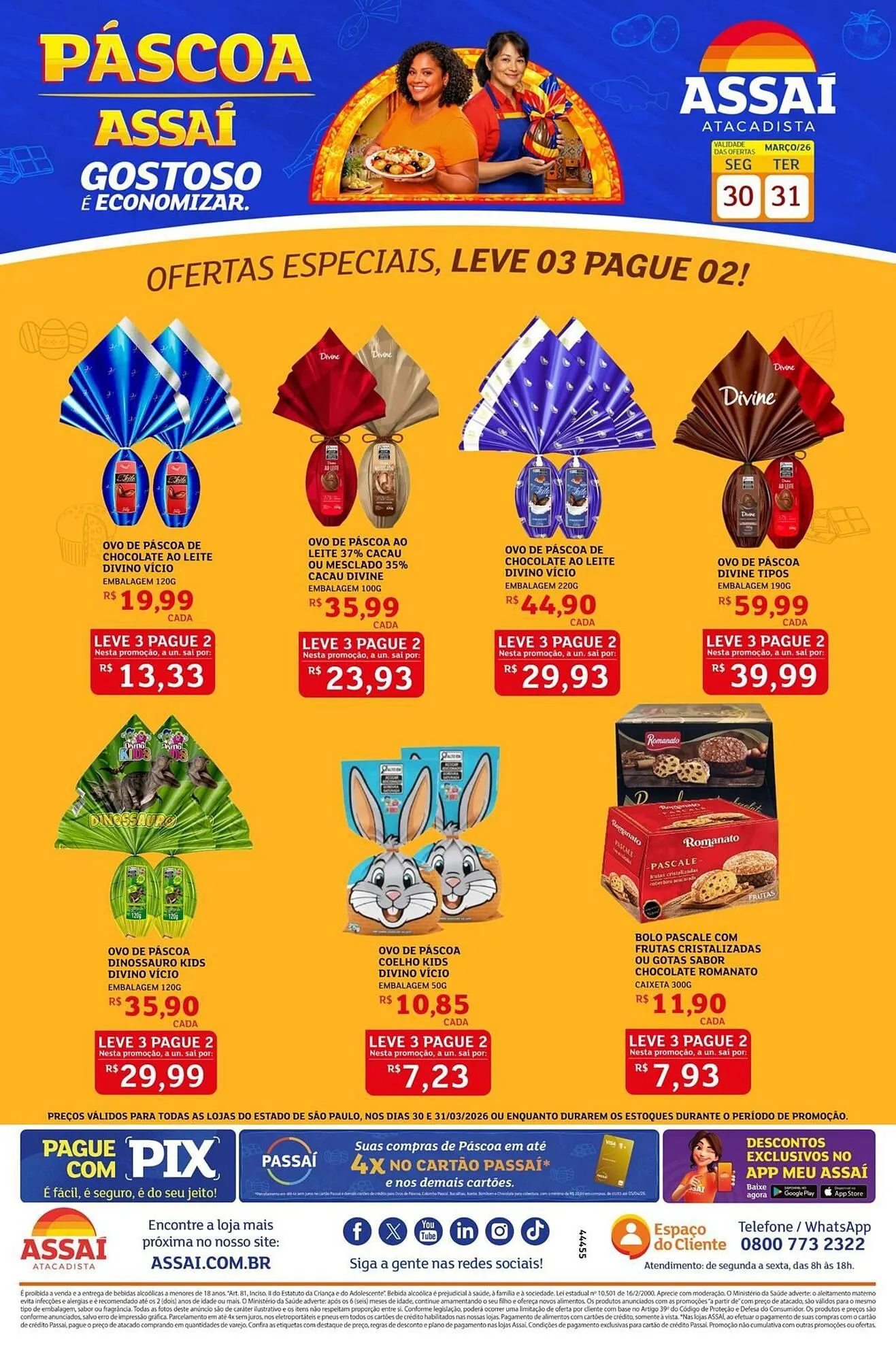 Encarte de Encarte Assaí Atacadista 30 de março até 31 de março 2026 - Pagina 1