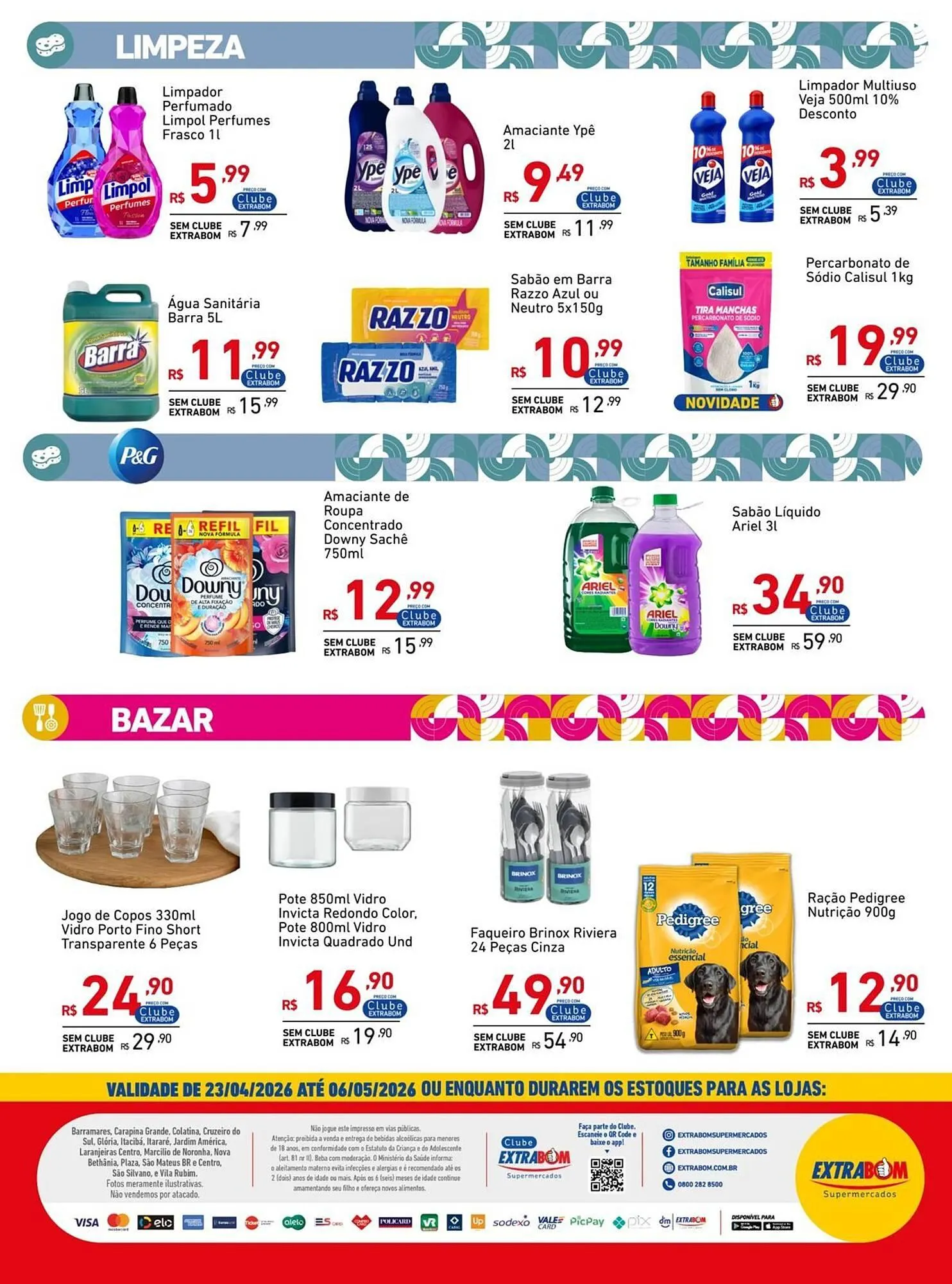 Encarte de Catálogo Extrabom Supermercados 23 de abril até 6 de maio 2026 - Pagina 12
