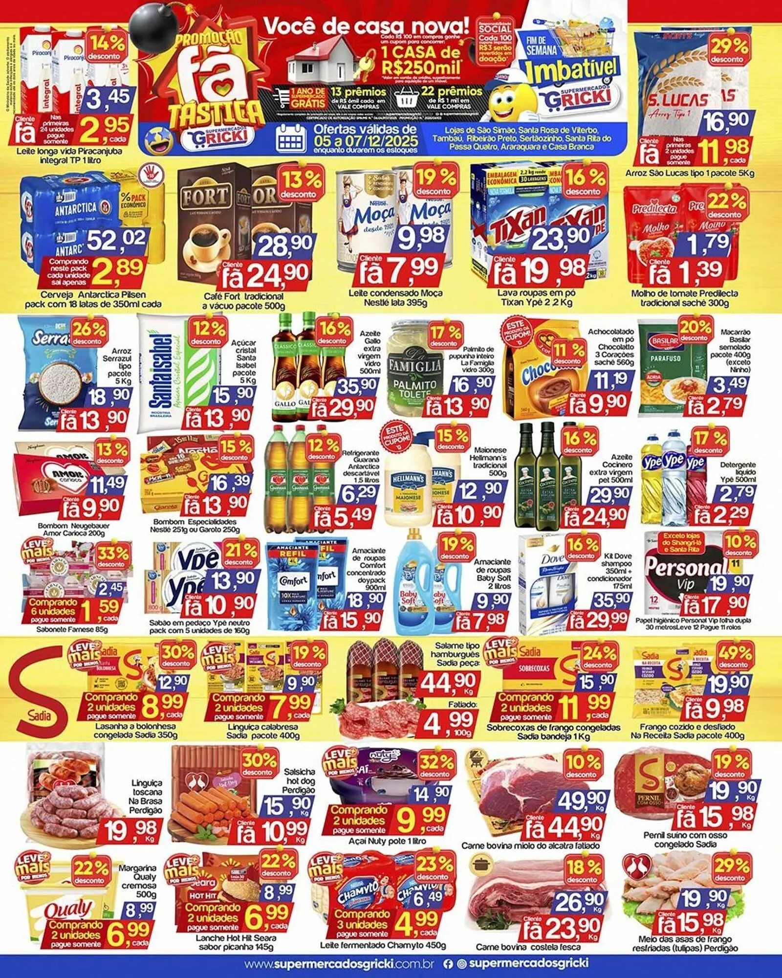 Encarte de Catálogo Supermercados Gricki 5 de dezembro até 7 de dezembro 2025 - Pagina 1