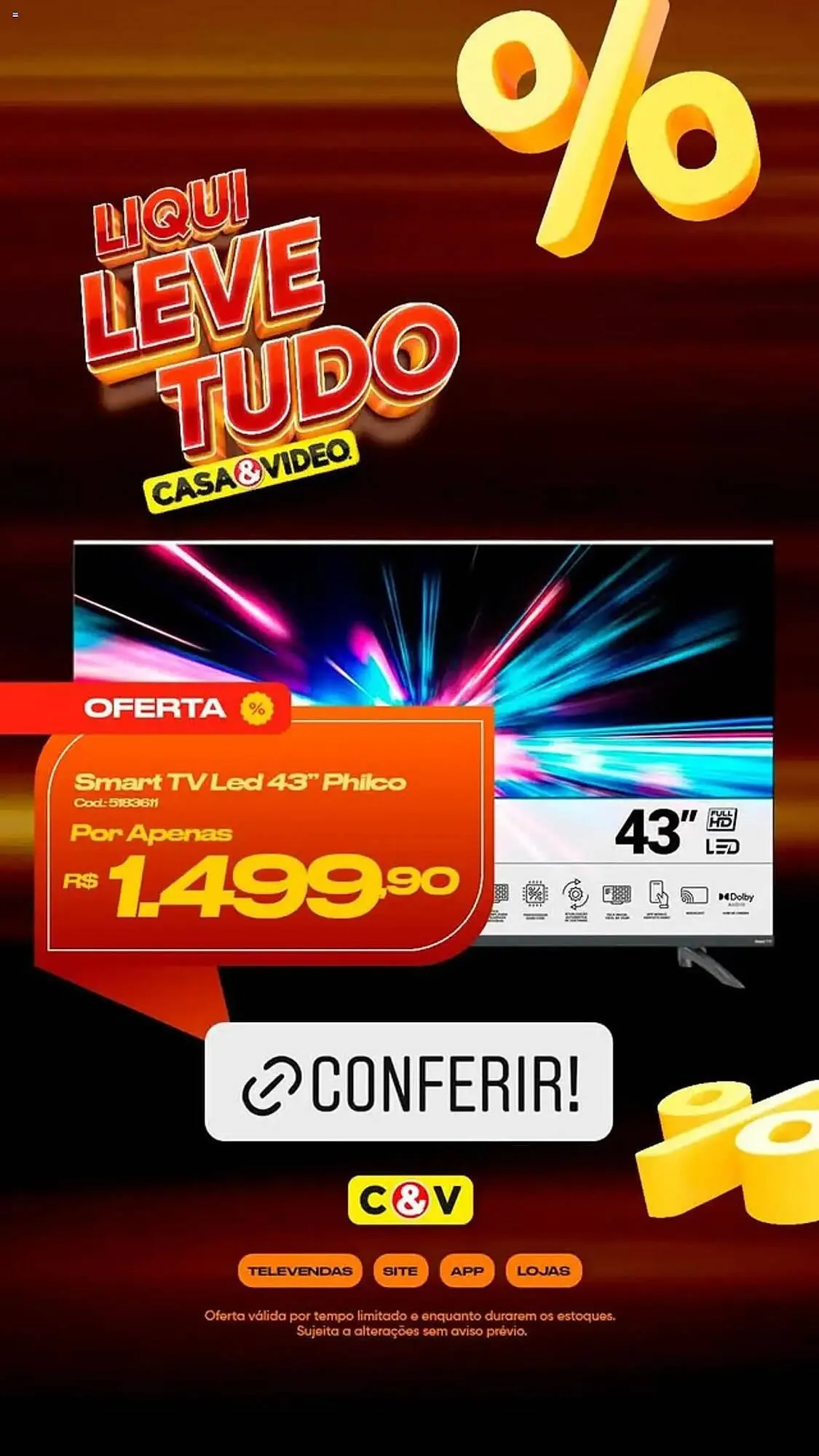 Encarte de Catálogo Casa e Vídeo 19 de junho até 23 de junho 2025 - Pagina 7