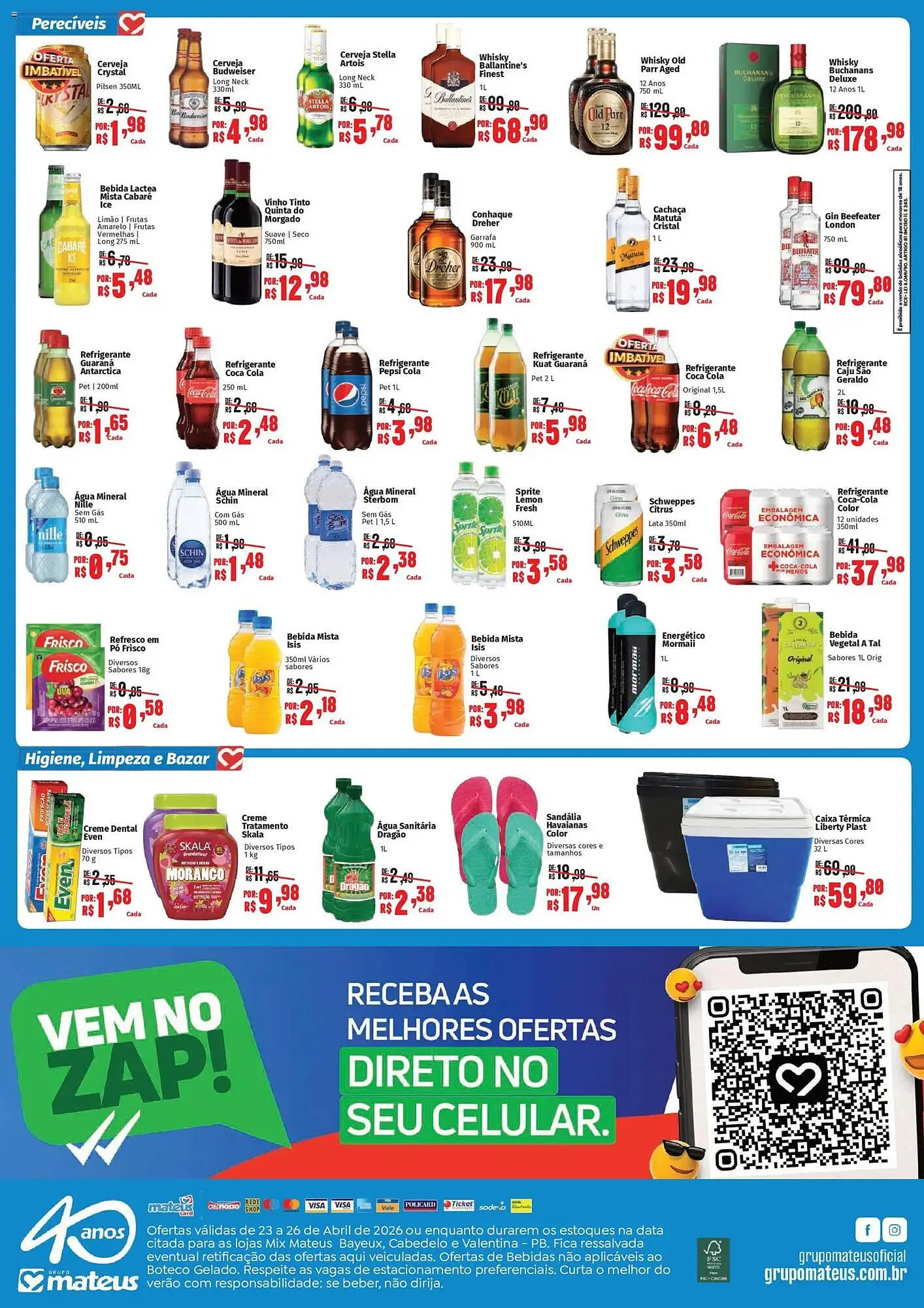 Encarte de Catálogo Supermercados Mateus 23 de abril até 26 de abril 2026 - Pagina 2
