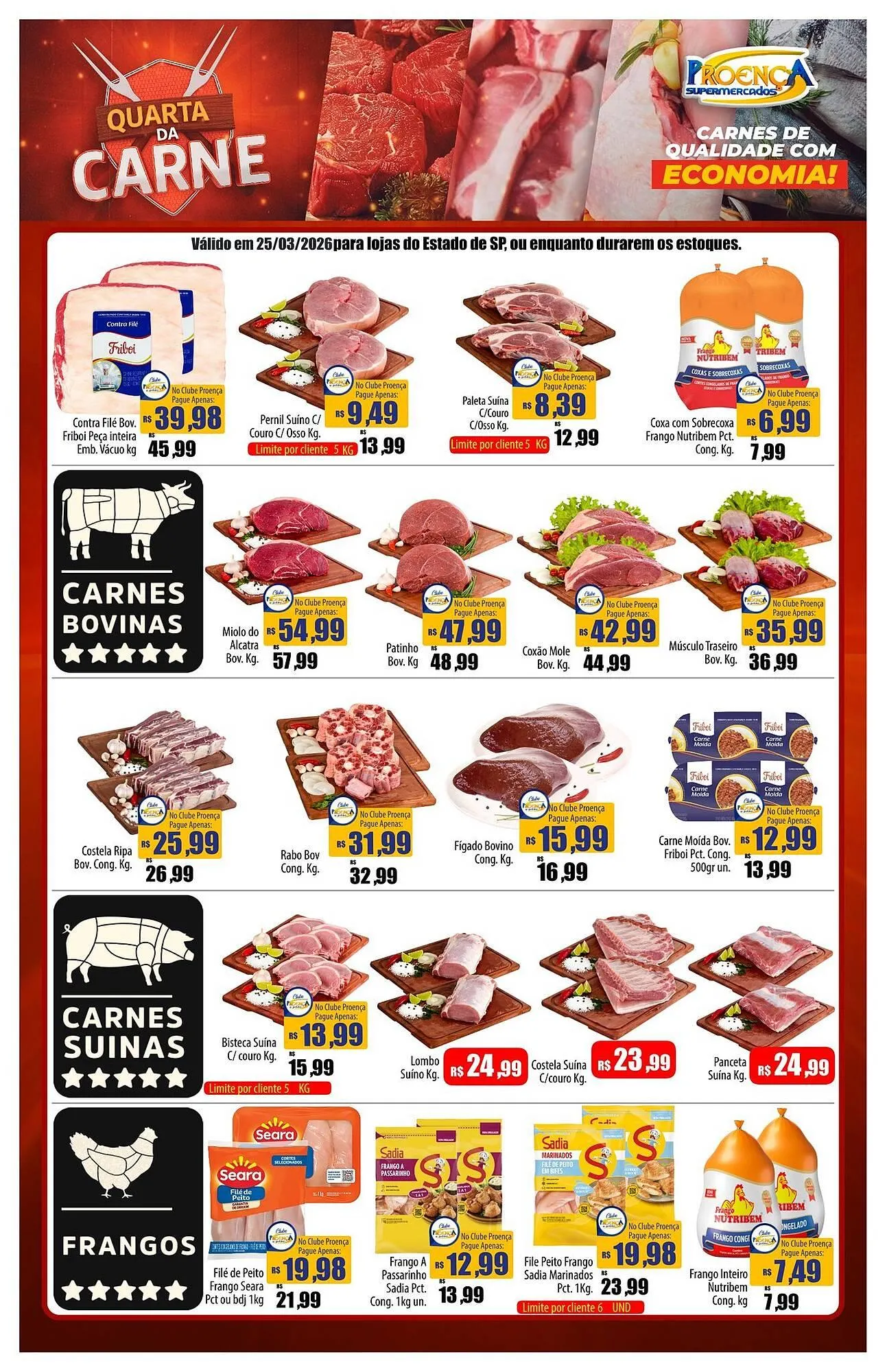 Encarte de Catálogo Proença Supermercados 25 de março até 25 de março 2026 - Pagina 1