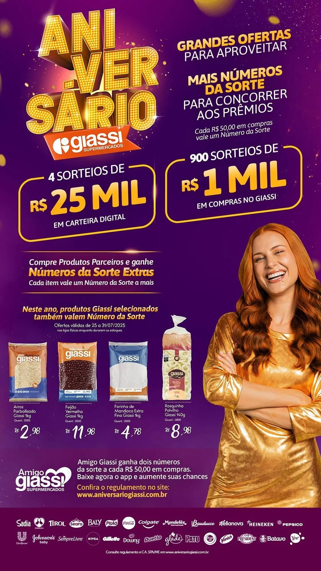 Encarte de Catálogo Giassi Supermercados 25 de julho até 31 de julho 2025 - Pagina 8
