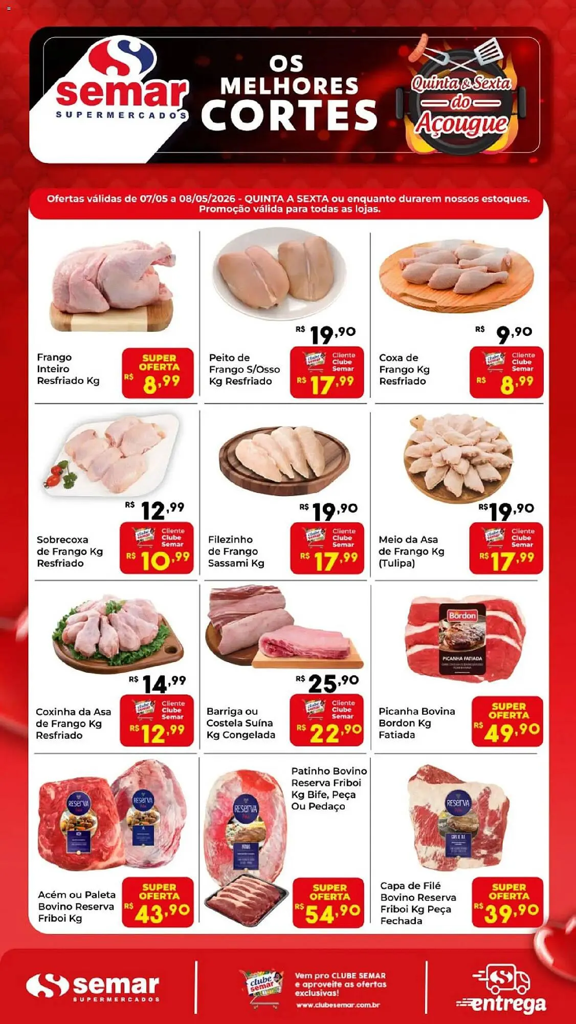 Encarte de Folheto Semar Supermercado 7 de maio até 8 de maio 2026 - Pagina 1