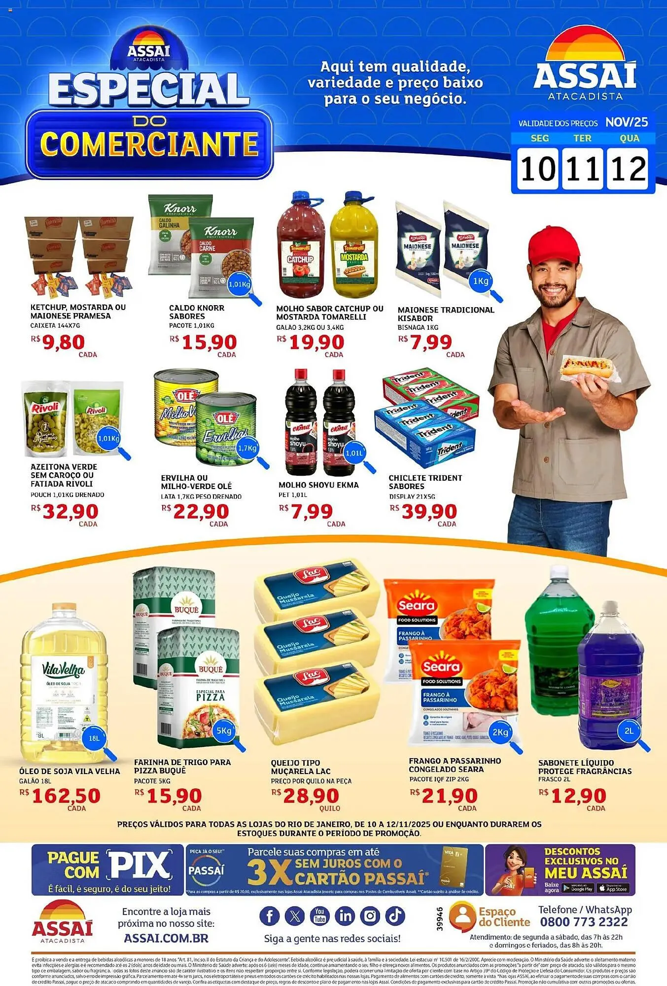 Encarte de Encarte Assaí Atacadista 10 de novembro até 12 de novembro 2025 - Pagina 1