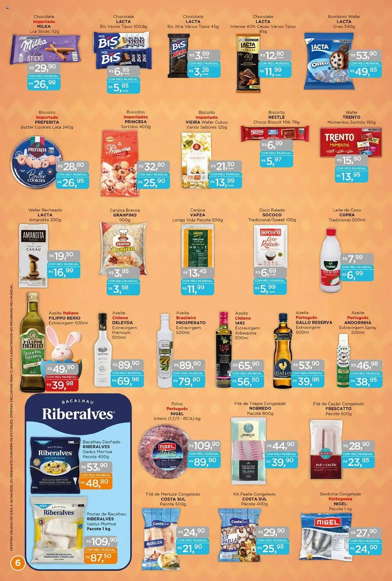 Encarte de Catálogo Supermercados Mundial 11 de abril até 24 de abril 2025 - Pagina 6