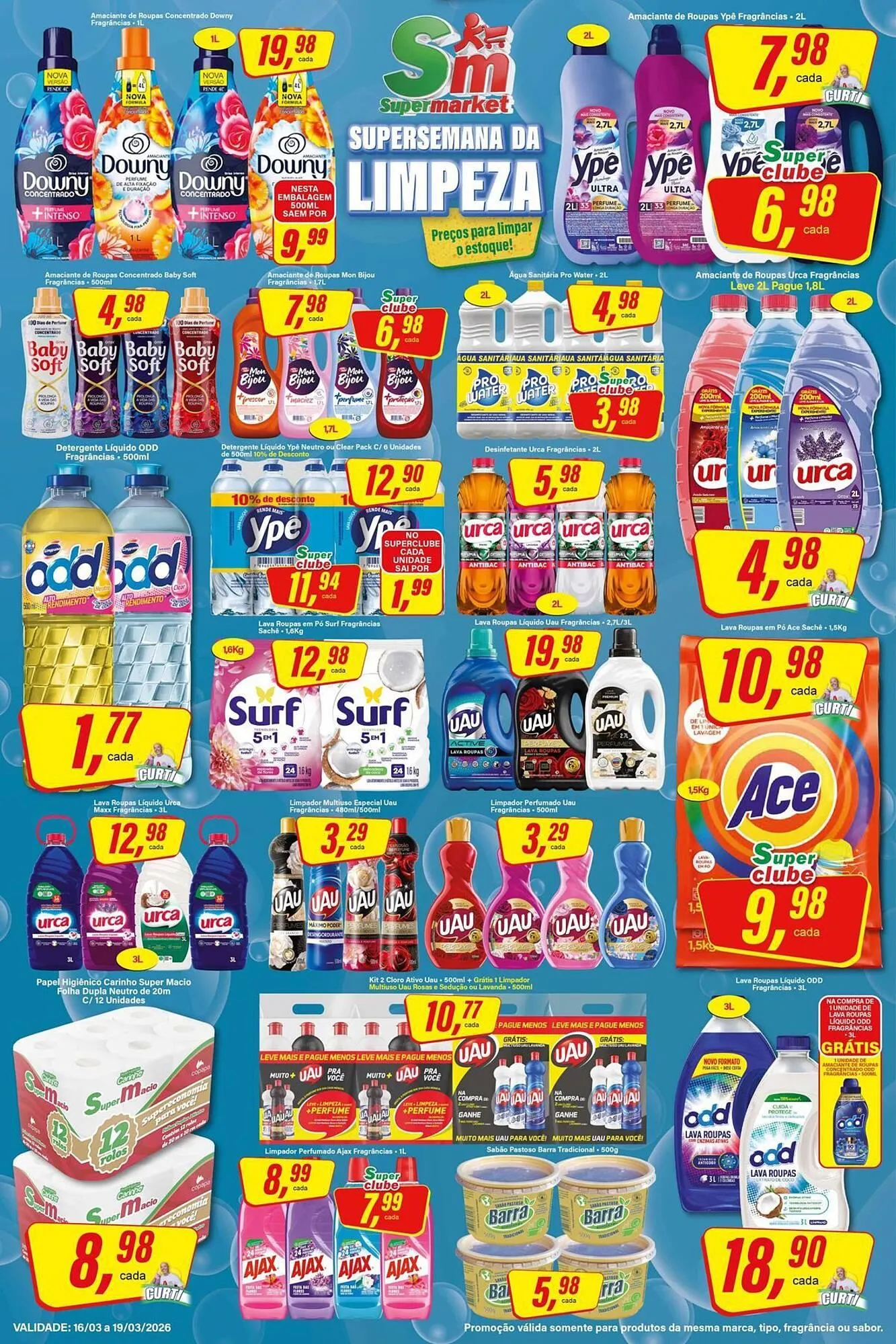 Encarte de Encarte Rede Supermarket 16 de março até 19 de março 2026 - Pagina 1