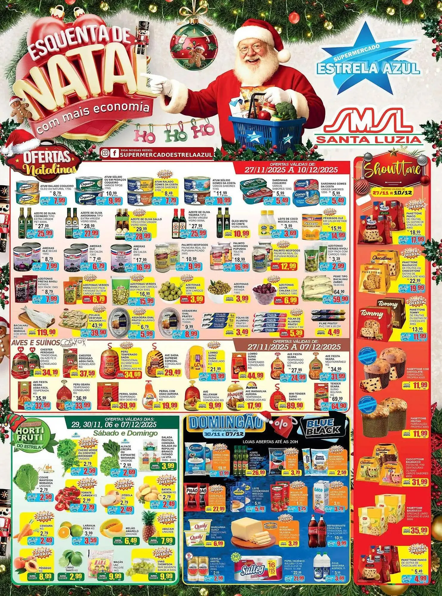 Encarte de Folheto Supermercado Estrela Azul 27 de novembro até 10 de dezembro 2025 - Pagina 1
