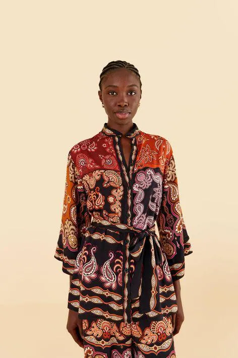 Kimono Estampado Doce Manhã